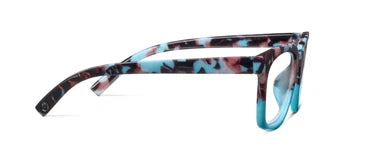Peepers/ To the Max Eyeglasses/ Light Blue Botanico + Light Blue