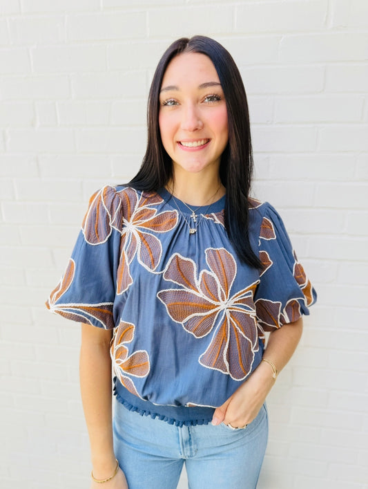The Franklin Floral Top