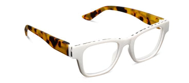 Peepers/ Bernadette Eyeglasses/ White + Tokyo Tortoise