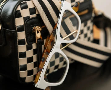 Peepers/ Bernadette Eyeglasses/ White + Tokyo Tortoise
