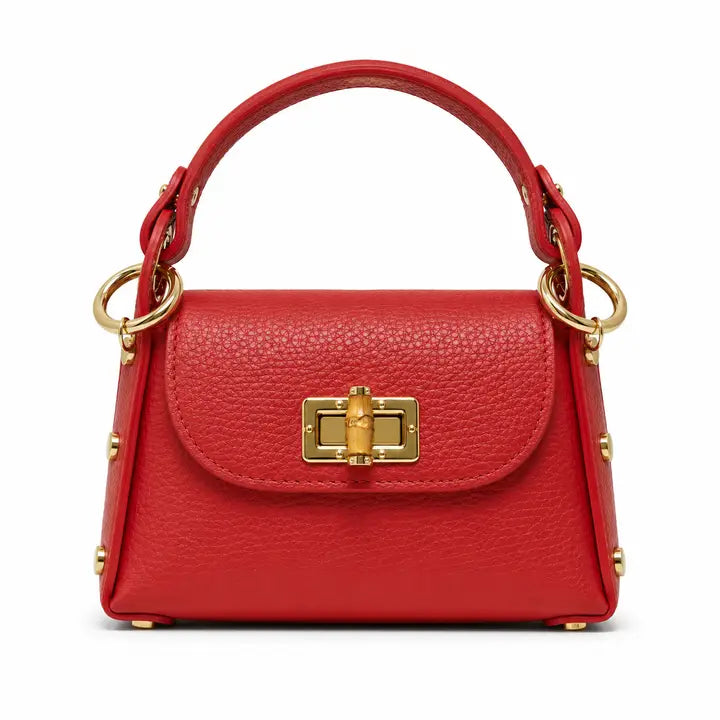 The Bollie Bamboo Bag/ Red