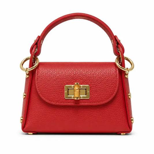 The Bollie Bamboo Bag/ Red