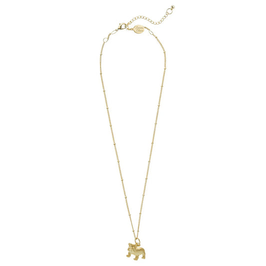 Susan Shaw/ Dainty Bulldog Necklace