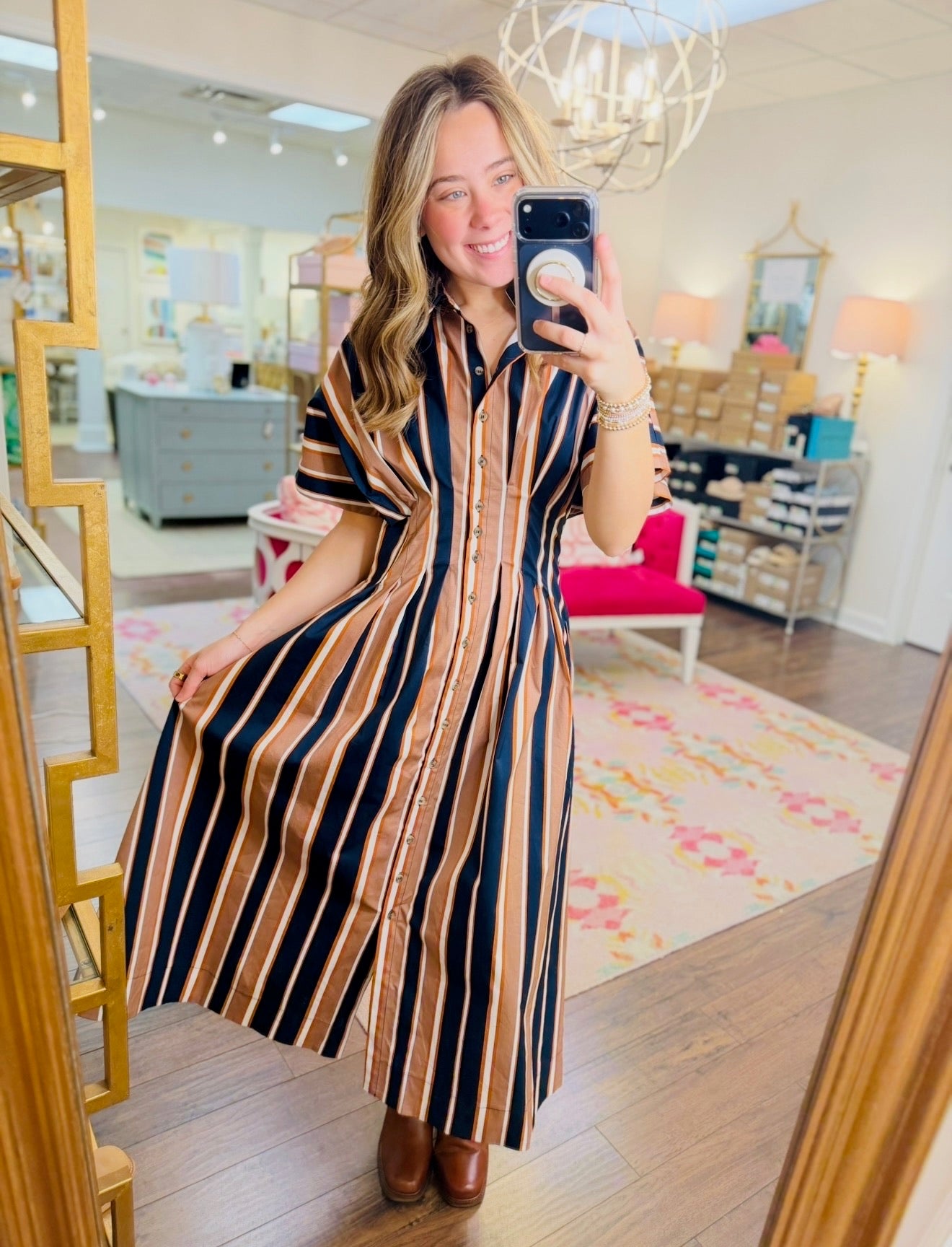 The Stanlee Striped Dress/ FINAL SALE