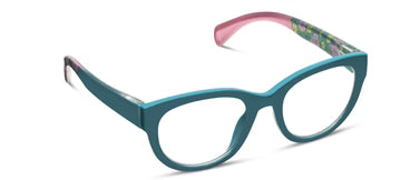 Peepers/ Bee Eyeglasses/ Teal + Floral
