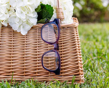 Peepers/ Honey Eyeglasses/ Purple Quartz