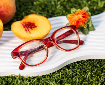 Peepers/ Spell Eyeglasses/ Red + Peach