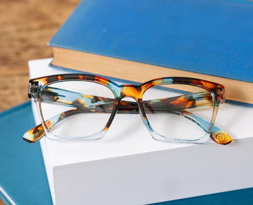 Peepers/ Birdie Eyeglasses/ Blue Quartz Colorblock