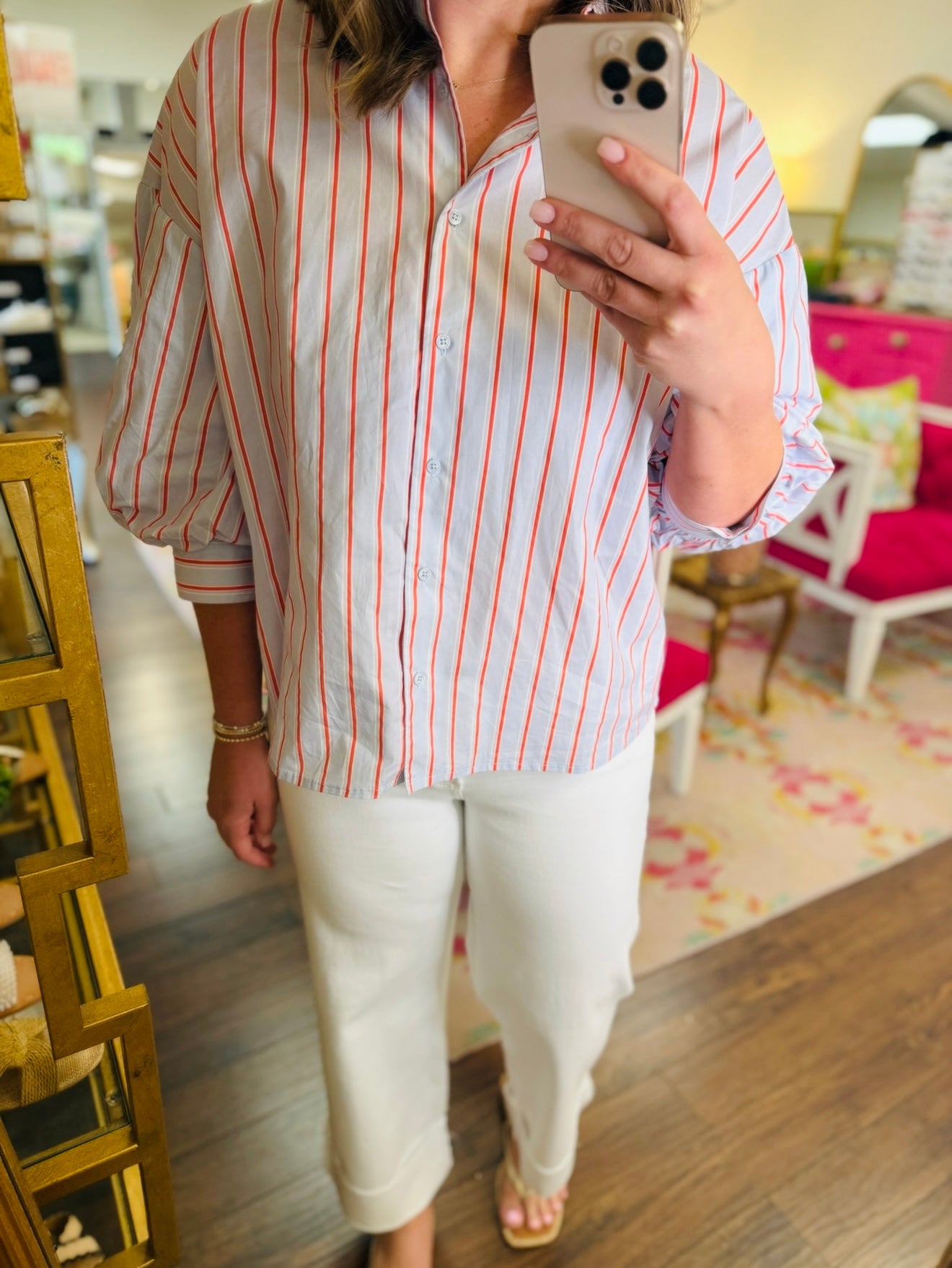 The Sara Striped Blouse