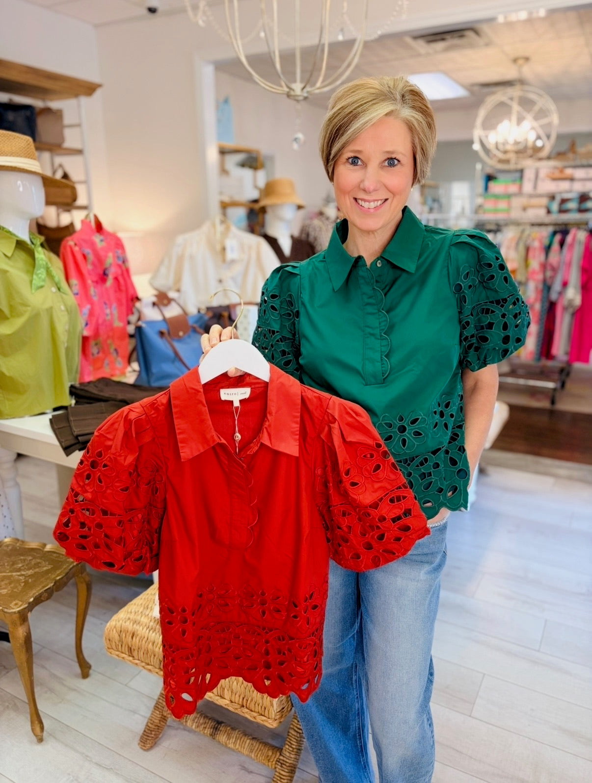 The Emmie Eyelet Top