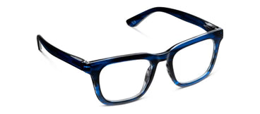 Peepers/ Cavern Eyeglasses/ Blue Ombre Horn