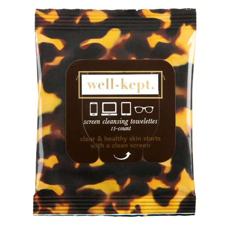 Tortoiseshell Screen + Lens Wipes