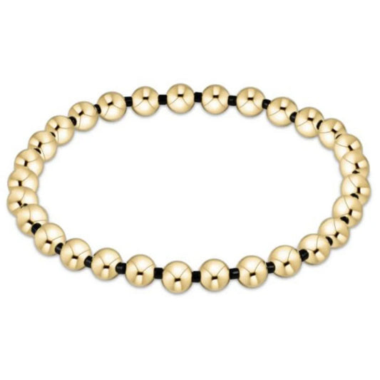 ENewton/ Gameday Hope Grateful 5mm Bead Bracelet/ Onyx