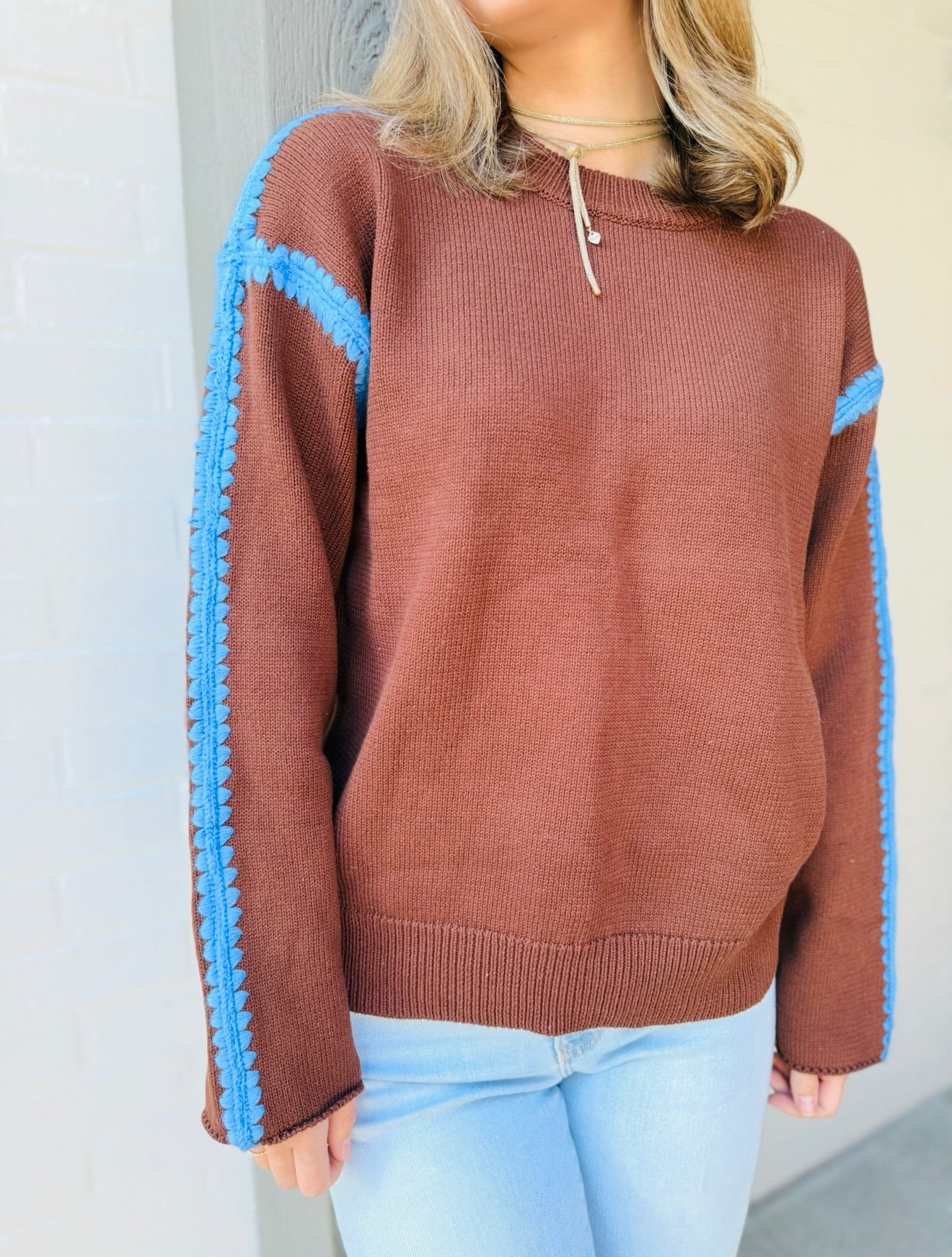 The Jolee Stitched Sweater
