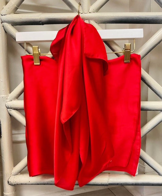 The Solid Satin Scarf