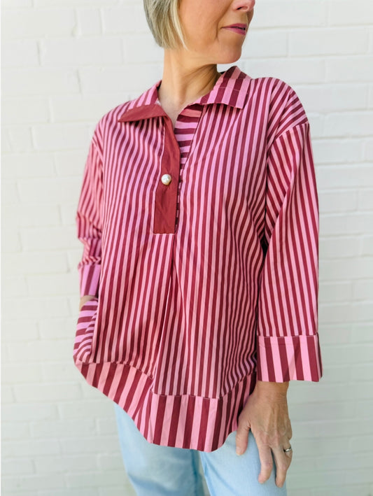 The Stella Striped Blouse