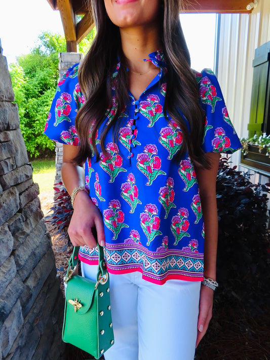 The Falla Floral Top