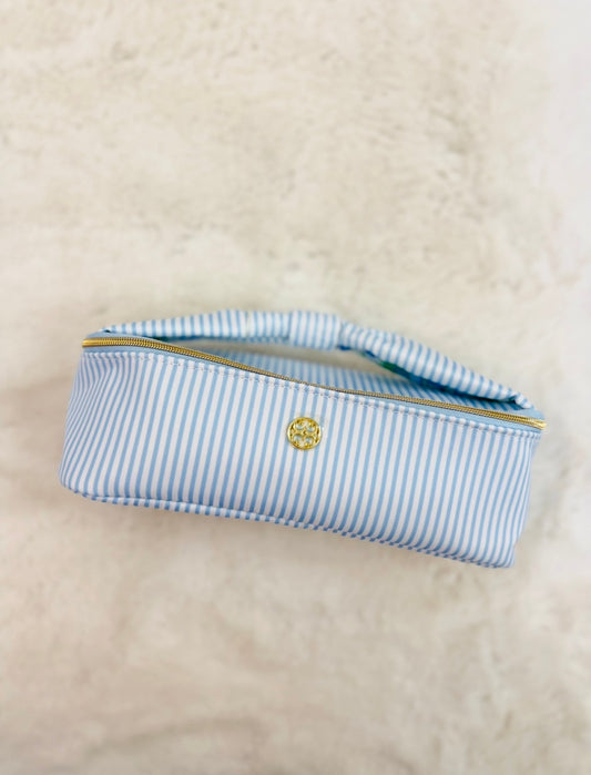 MS/ Blue Stripe/ Kiss & Makeup Mini Bag