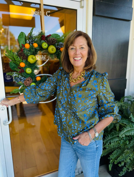 The Solvay Floral Top