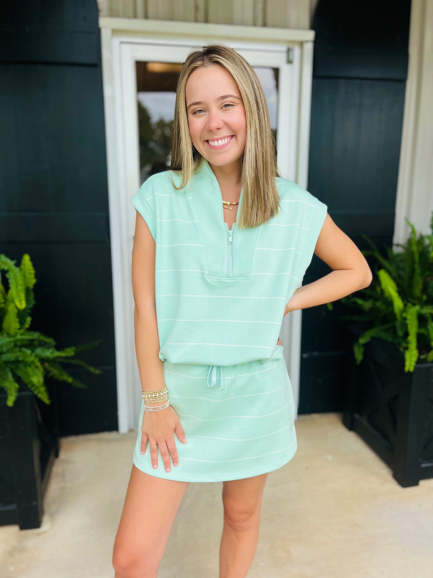 The Mae Modal Striped Skort