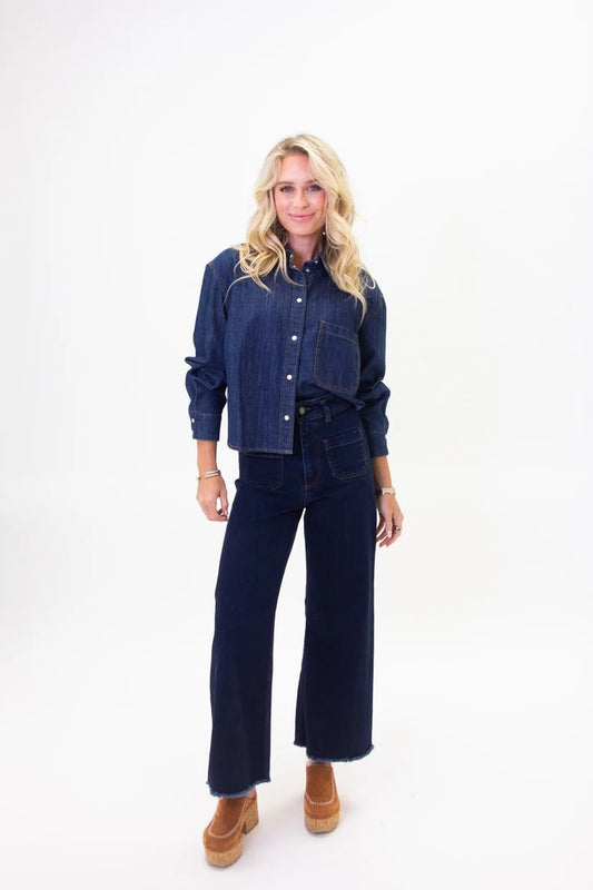 Karlie/ The Dazzle Denim Top