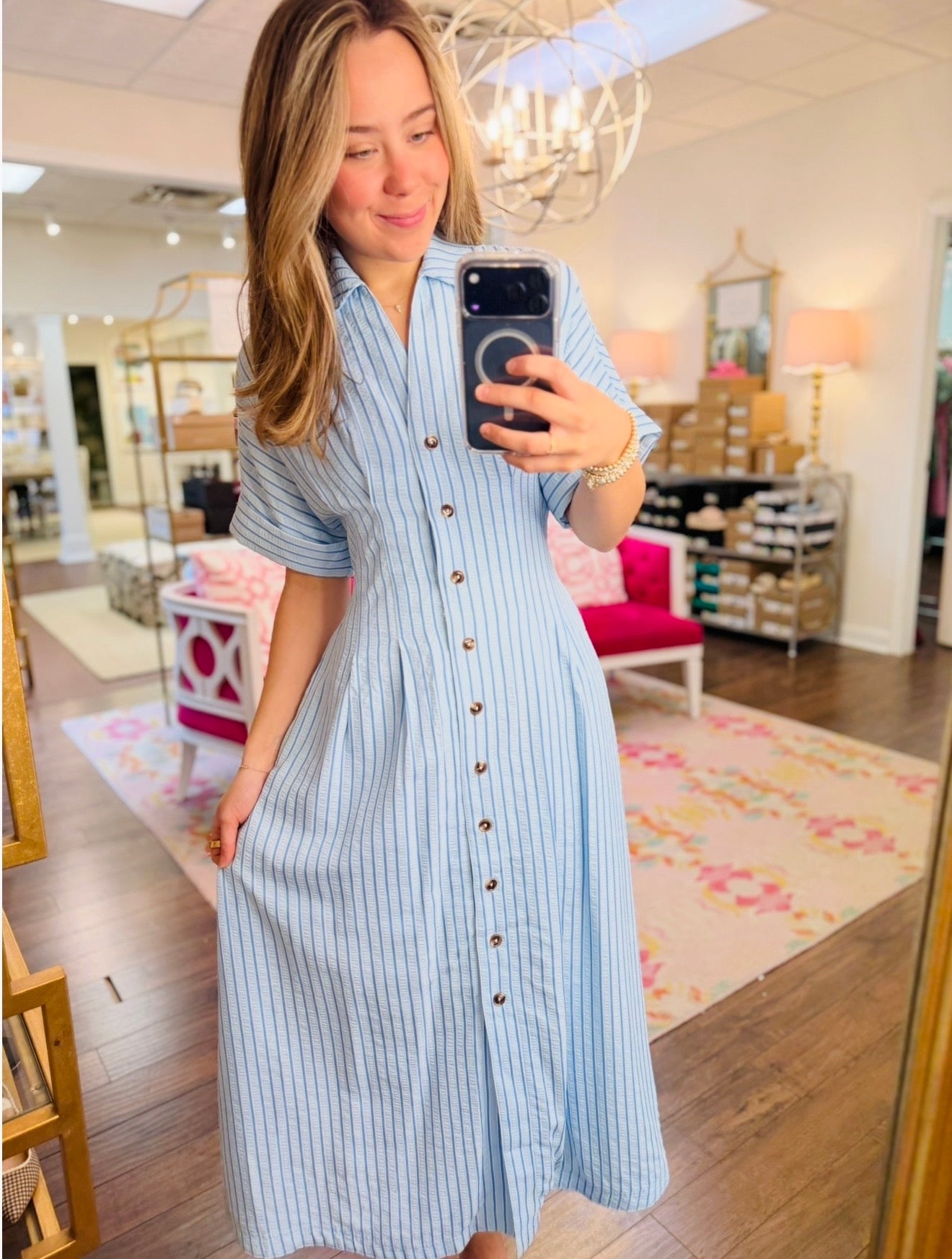 The Sonnie Striped Midi / FINAL SALE
