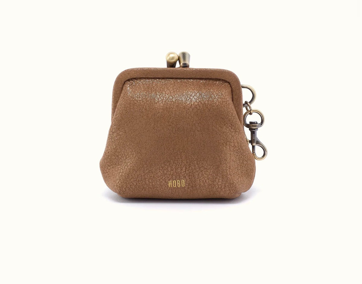 HOBO/ The Alba Frame Clip Pouch/ Honey Gold