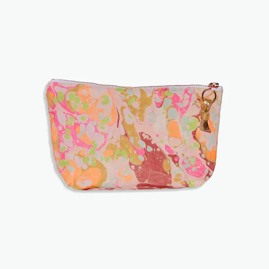 Astral Marbled Pouch/ Garden Party/ Large