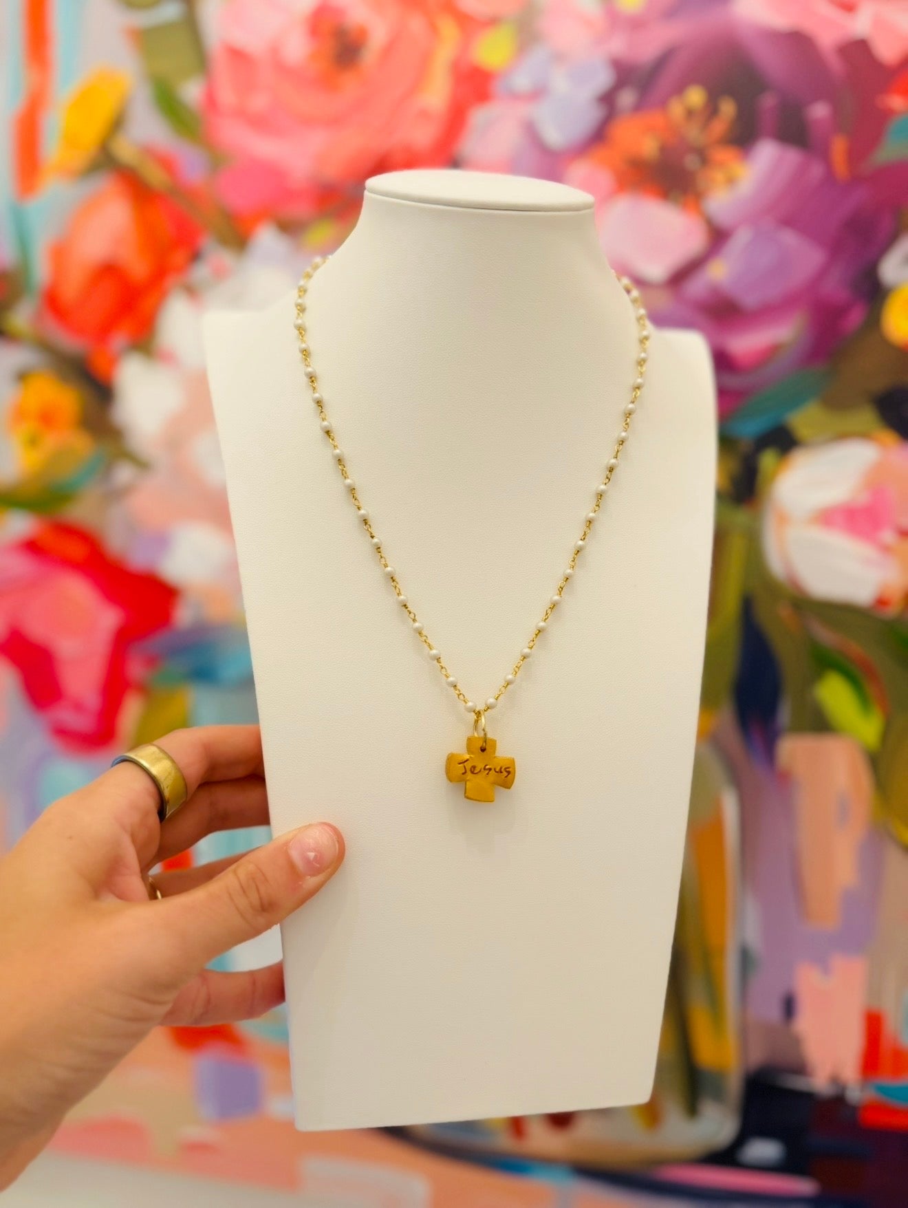 Hidden Truth Jewelry/ The Pearl Chain Necklace + Julia Cross