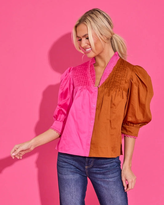 Alden Adair/ The Blake Top/ Colorblock