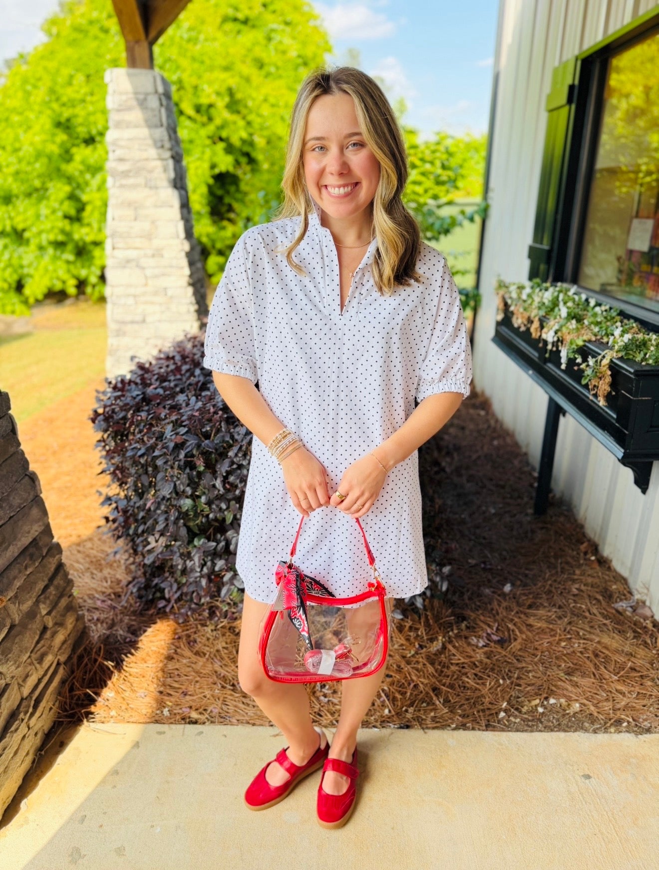 The Charlotte Dress/ Polka Noir