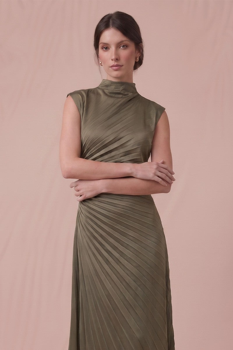 The Prim Pleated Dress