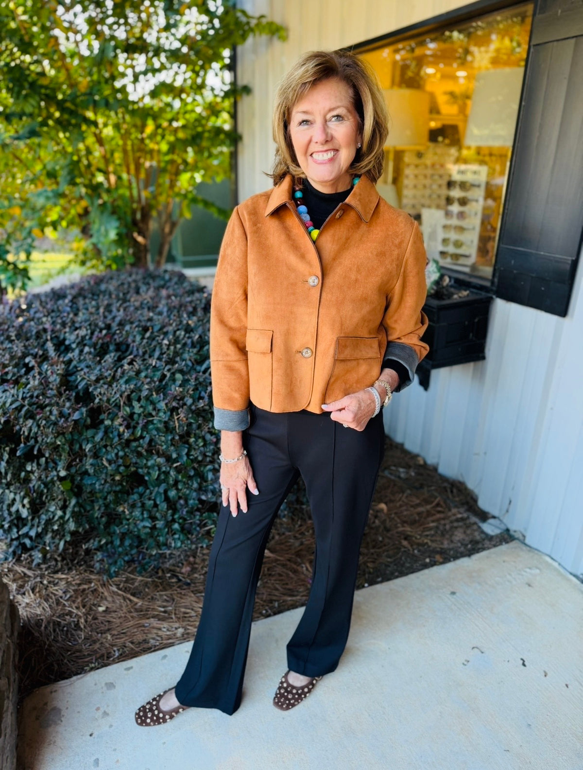 Ivy Jane/ The Suede Patch Pocket Jacket