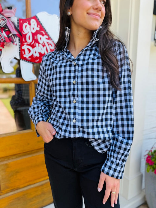 The Girlie Gingham Top