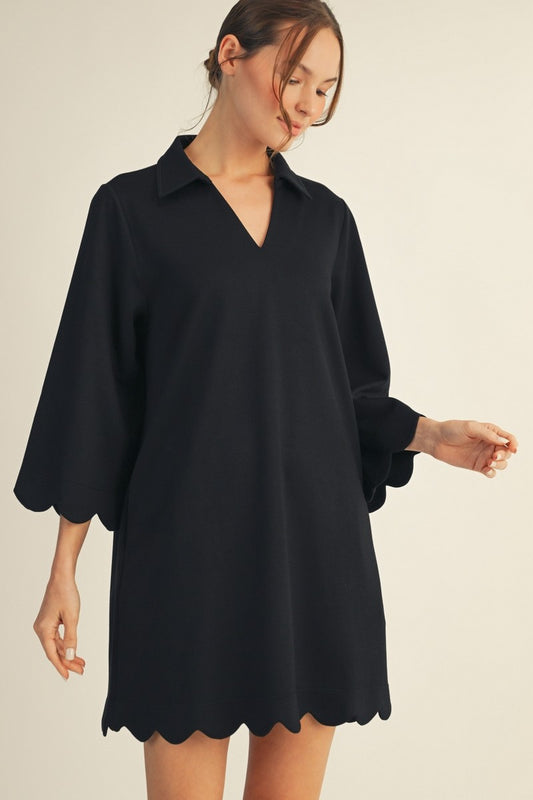 The Sally Scalloped Dress