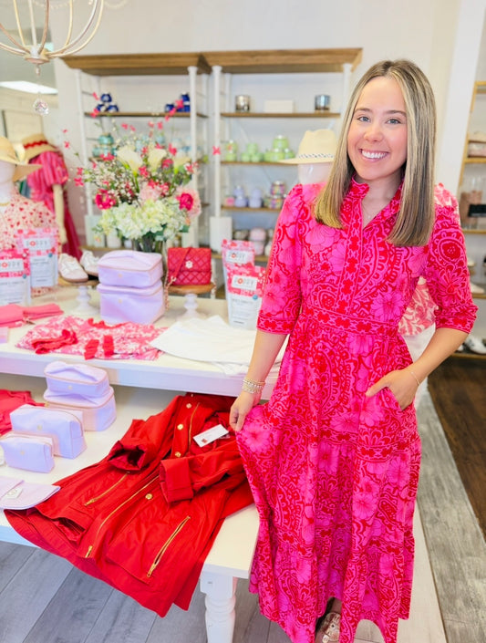 Jude Connally/ The Candy Maxi/ Painted Paisley Red/ FINAL SALE
