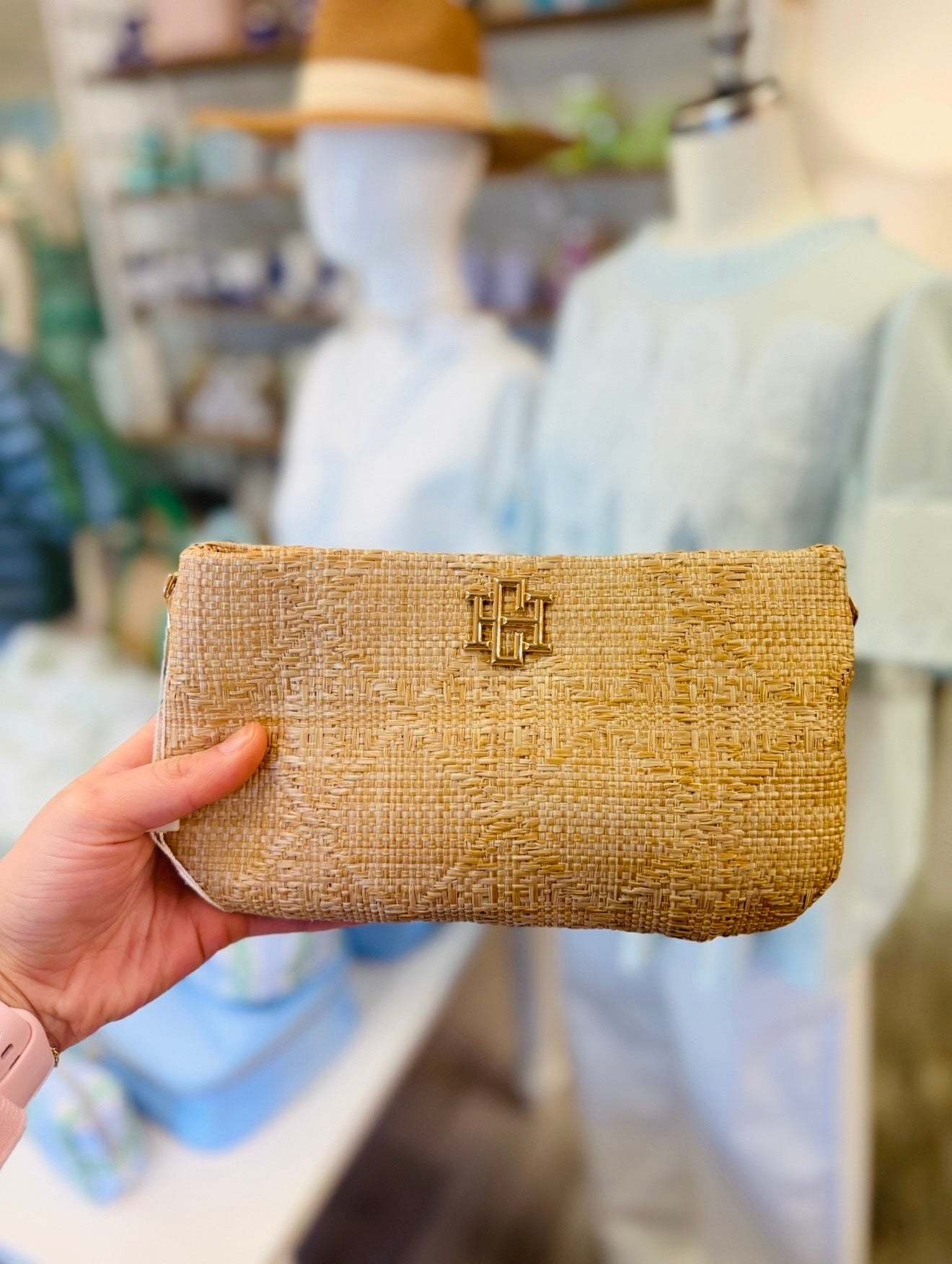The Livi Crossbody/ Natural Lattice
