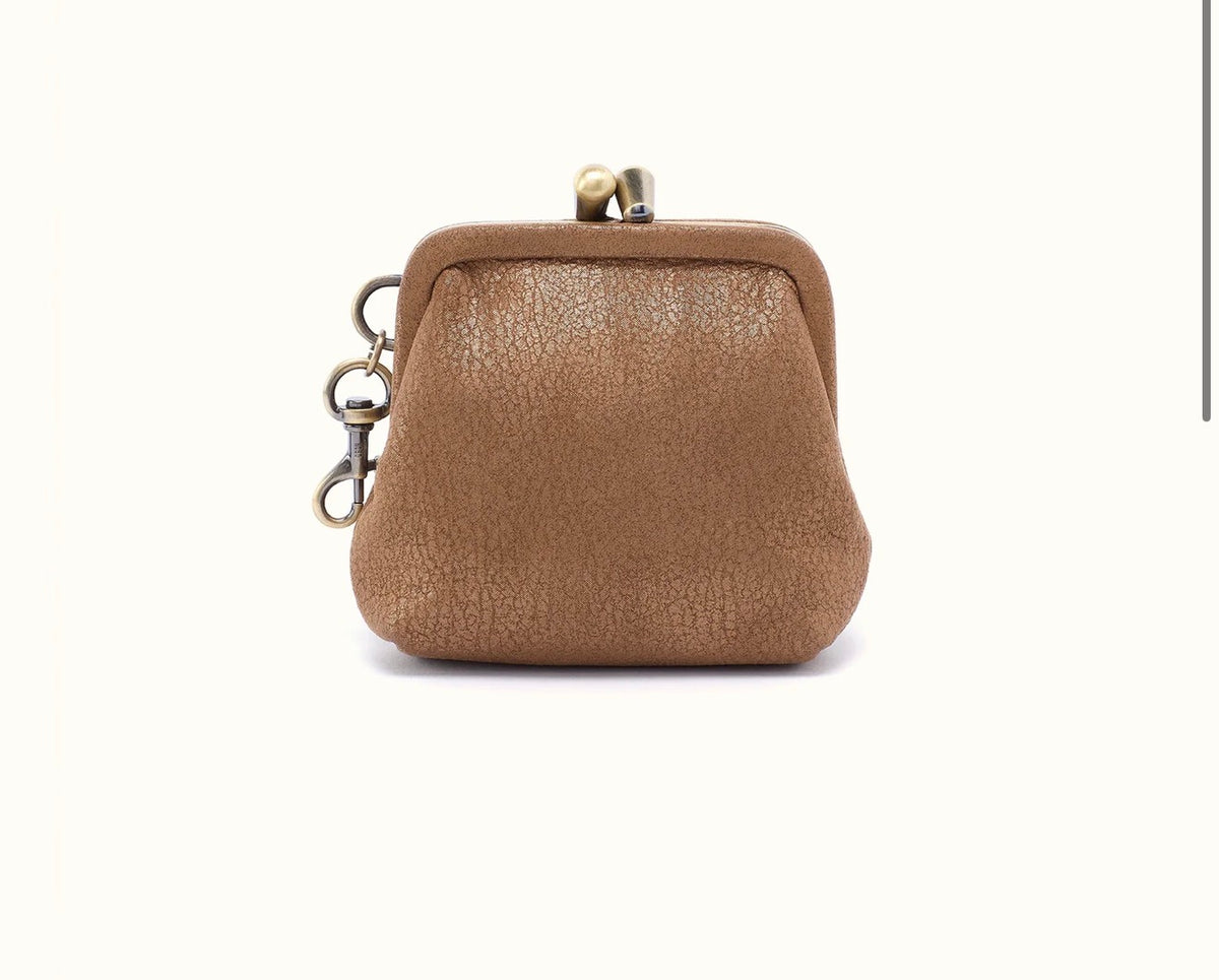 HOBO/ The Alba Frame Clip Pouch/ Honey Gold