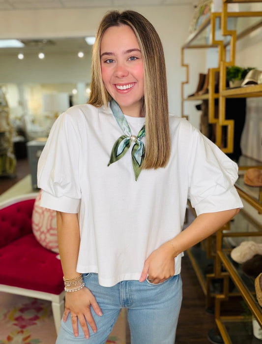 The Molo Mixed Media Top