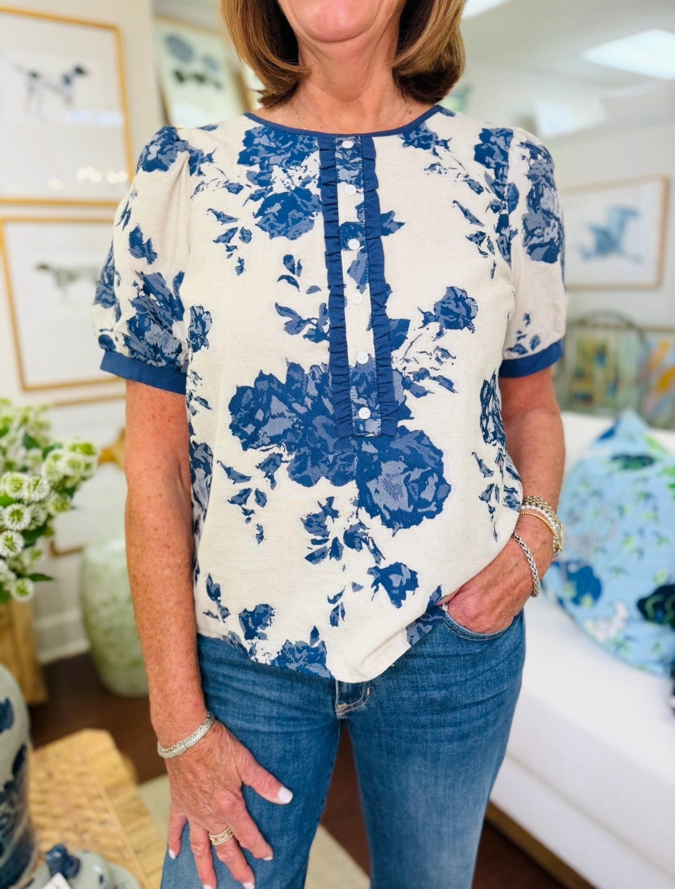 The Junie Jacqaurd Top