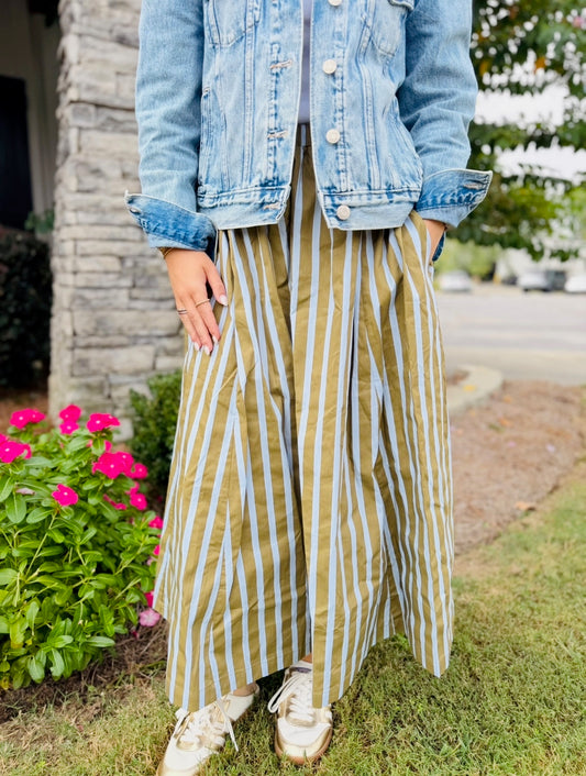 The Sassy Striped Skirt