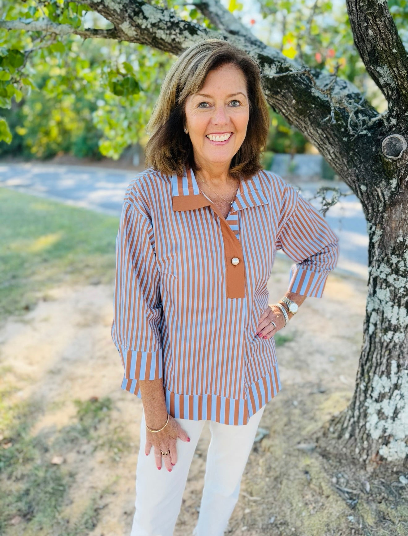 The Stella Striped Blouse