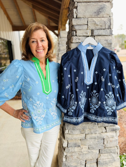 The Evie Embroidered Top