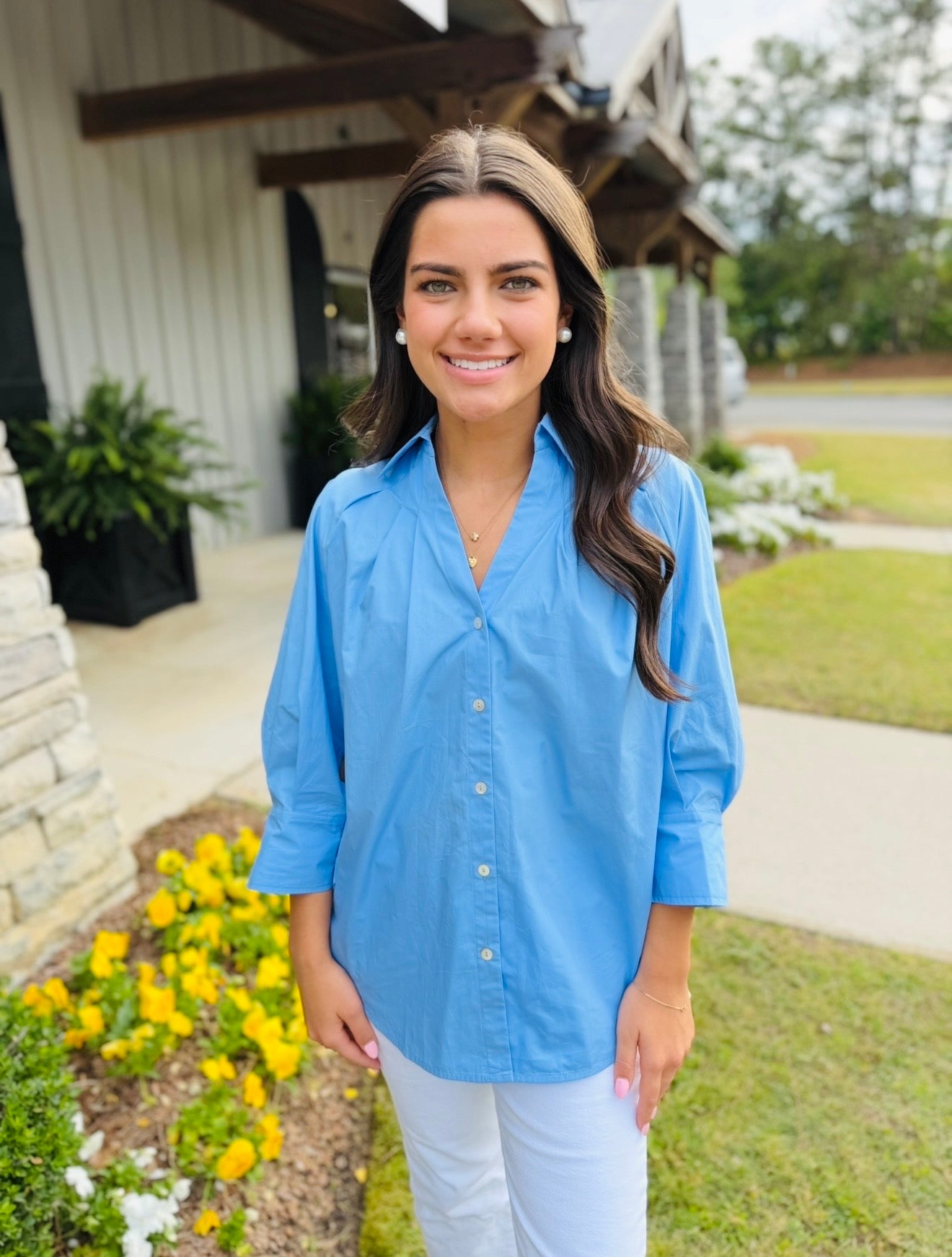 The Collins Collared Top