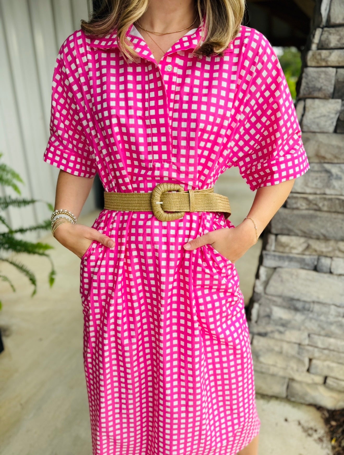 The Charming Check Dress