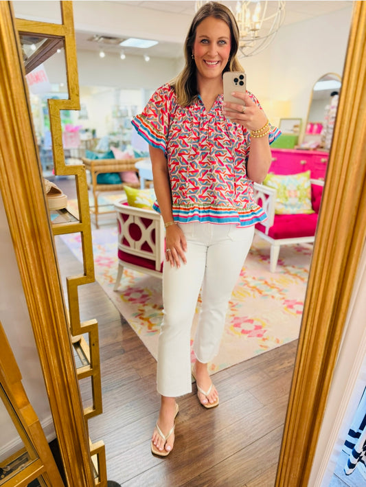 The Mimi Peasant Top/ FINAL SALE
