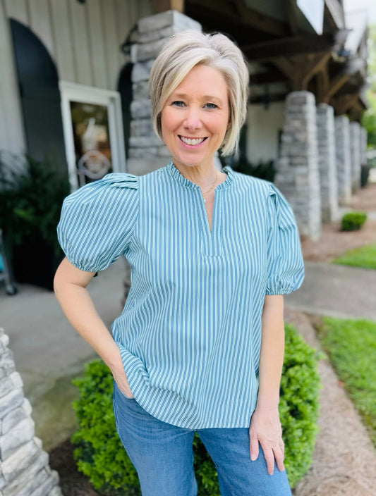 MS/ Lainey Top/ Simple Stripe