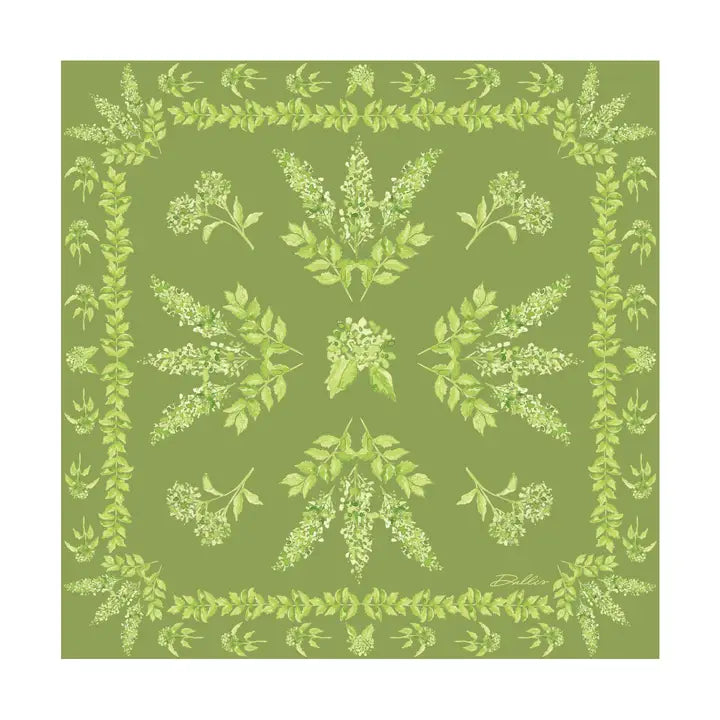The Green Heirloom Hydrangea Scarf