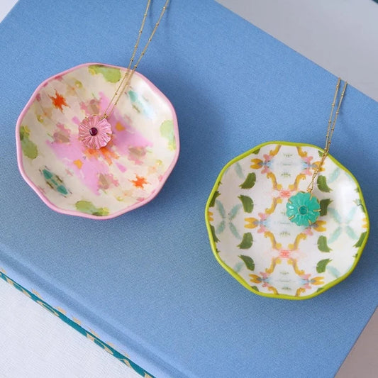 Laura Park/ Ceramic Ring Dish/ Giverny