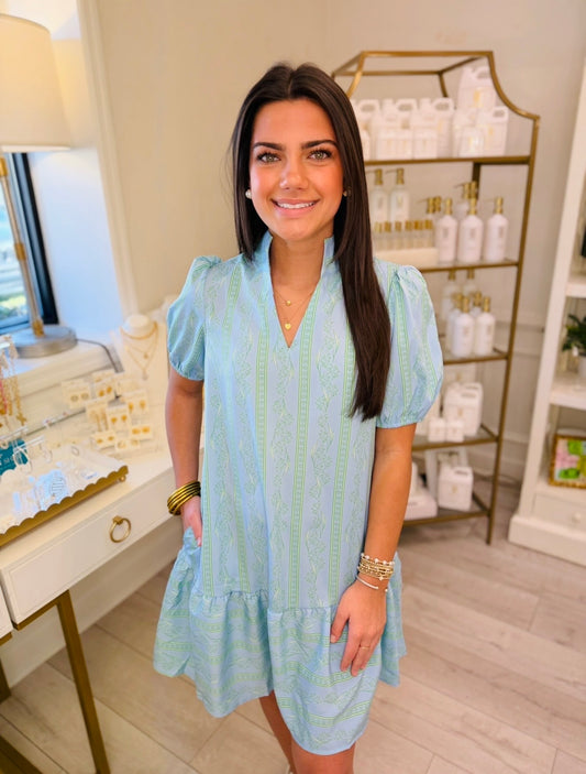 MS/ The Nancy Dress/ Garden Lace Green